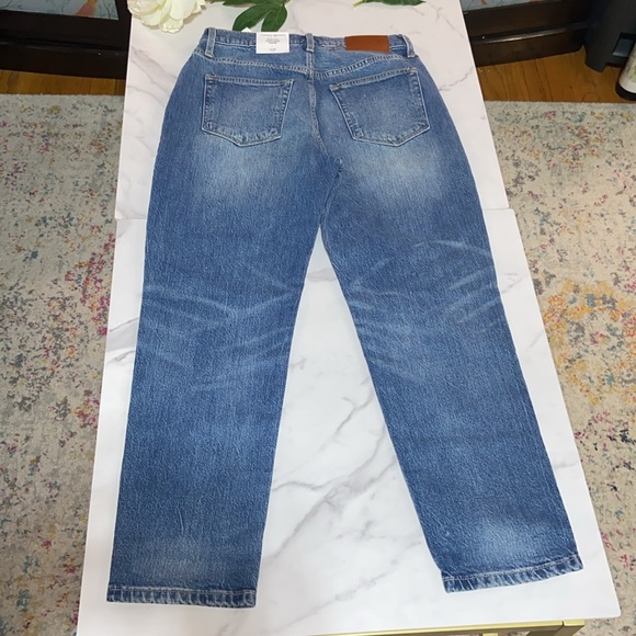 Lucky Brand High Rise Drew Mom Embroidered Butterflies - Picture 3 of 17